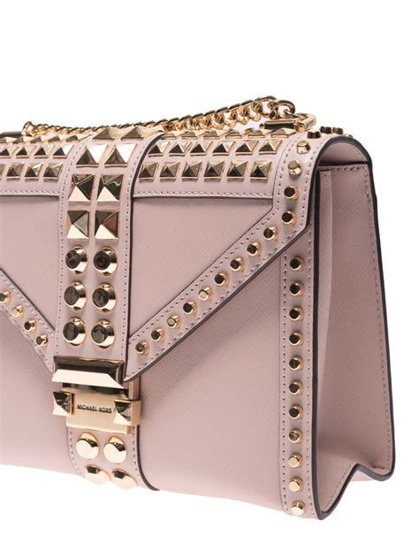 michael kors whitney large studded shoulder bag|whitney medium quilted shoulder bag.